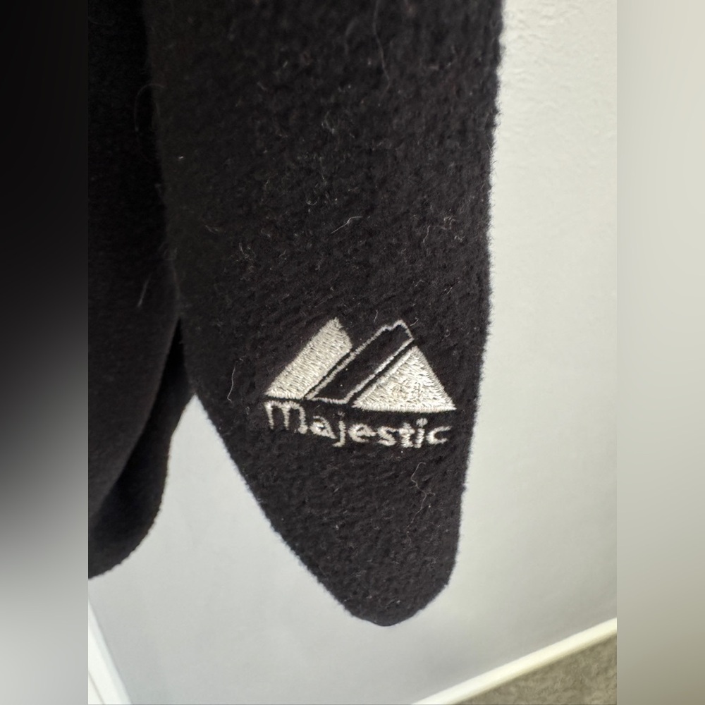 Men’s Majestic Boston Bruins 3/4 Zip Up Fleece Jacket - Picture 4 of 4